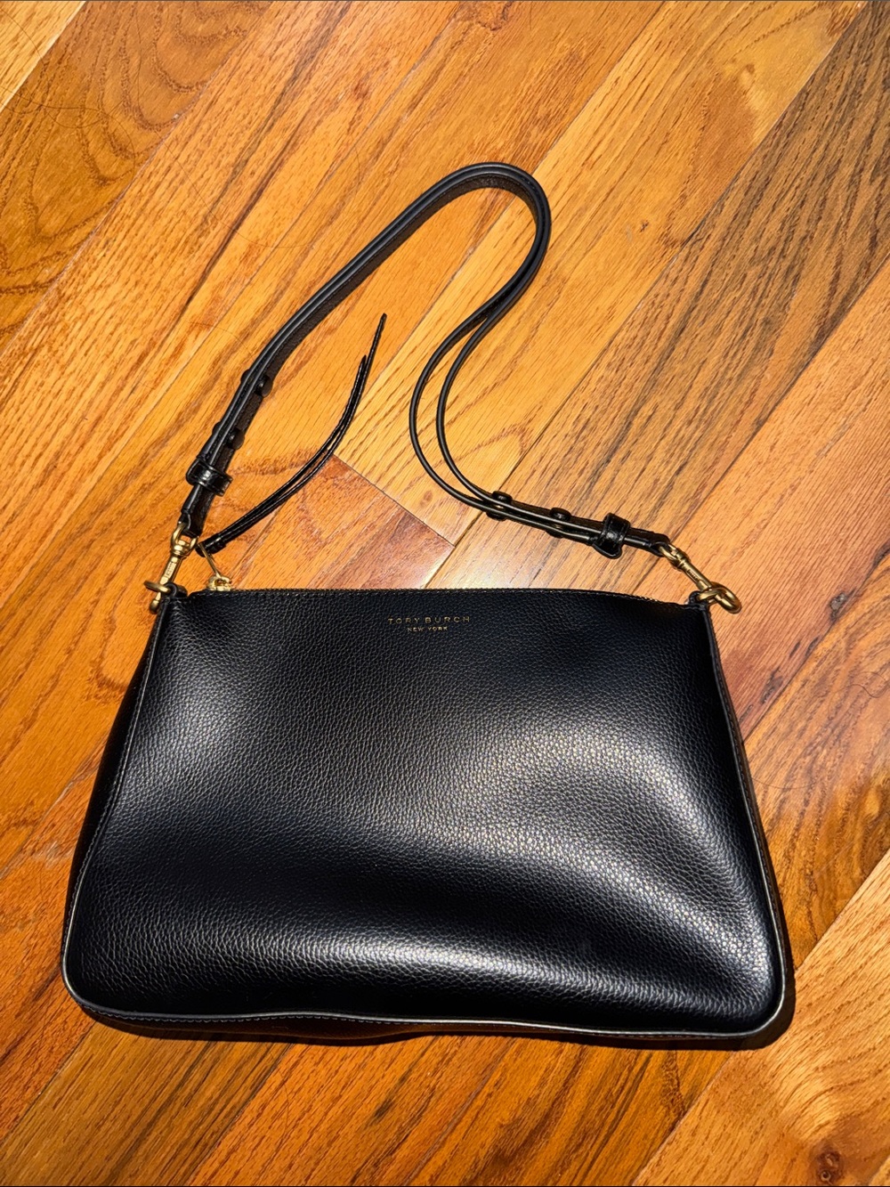 Tory Burch Perry Shoulder Bag - Black/Gold